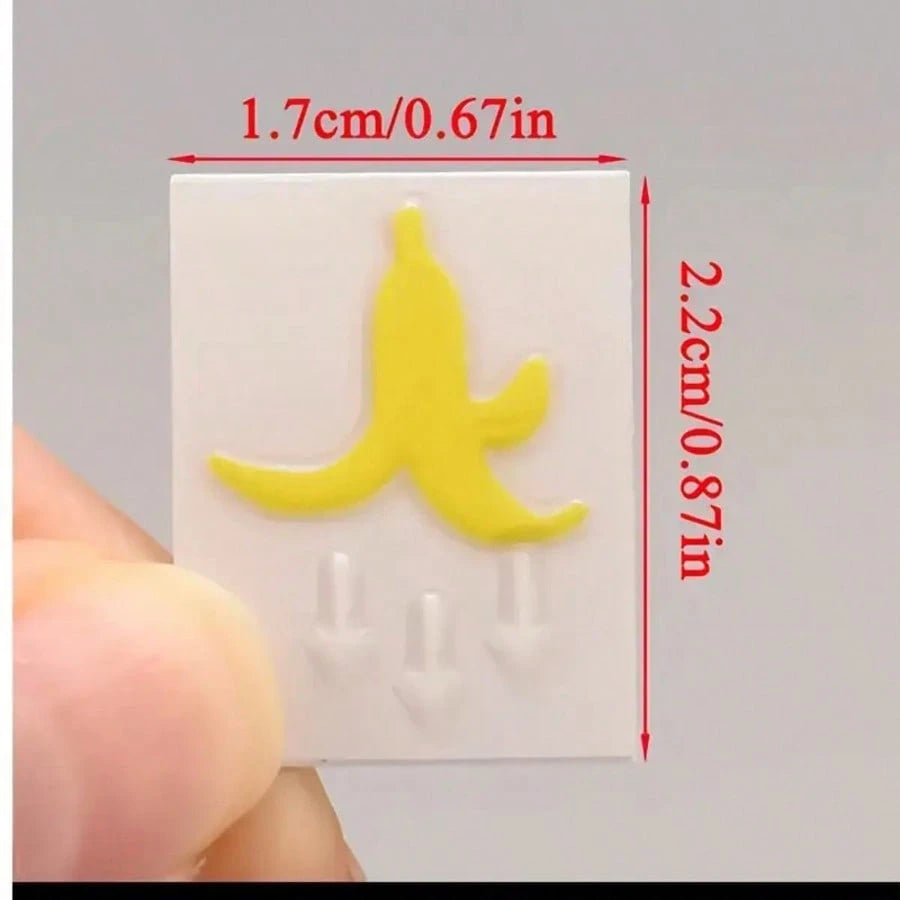 2pcs Yellow Banana Peel Car Button Stickers! Indicate Trash Can Location, Prevent Passengers From Littering, Funny Cute Design Adds Quirky Charm To Car Interior