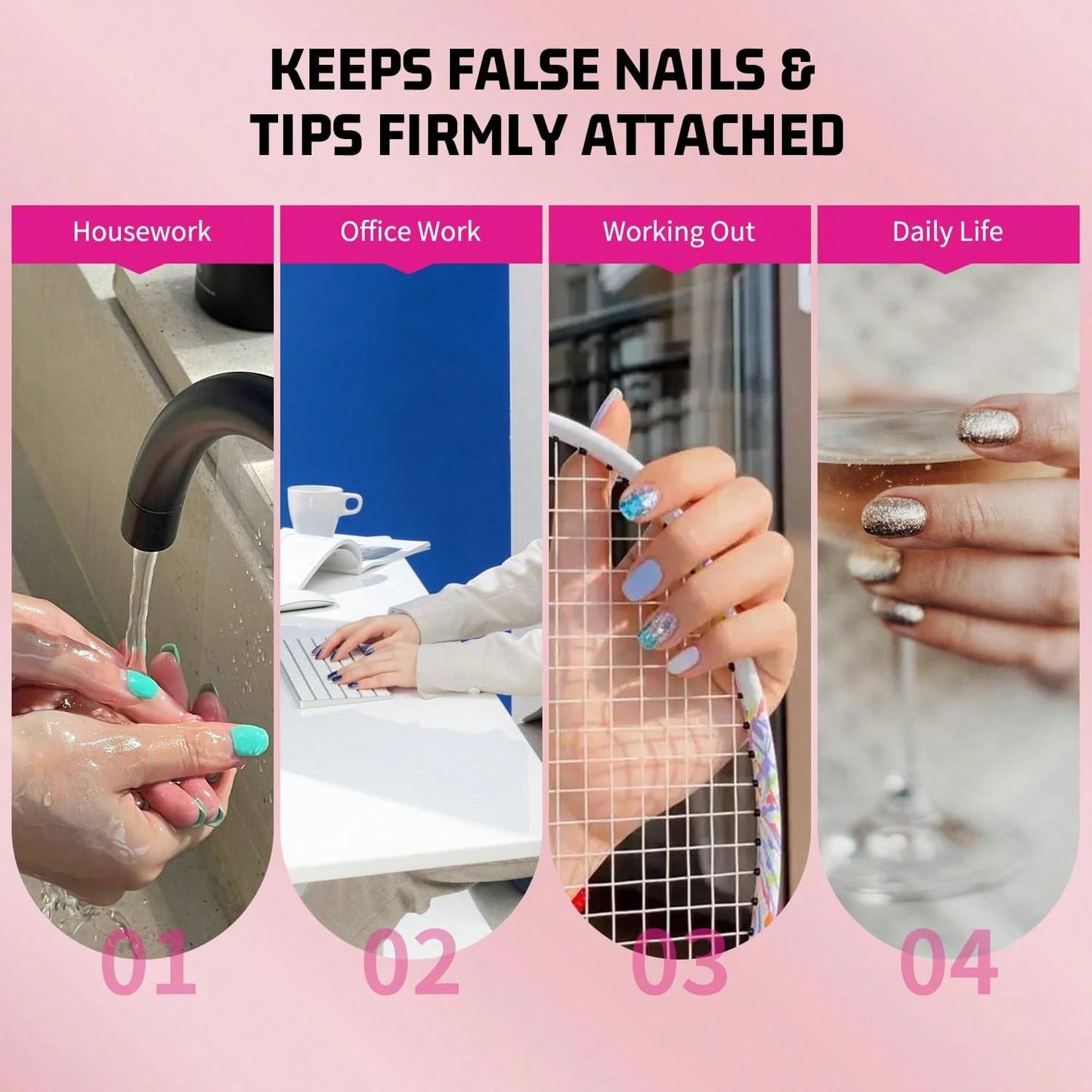 2pcs10g Semi-Solid Glue And 20ml Precision Glue Remover Set- Gel For Press-On Nails, Quick-Drying, No UV Lamp Required, Contains Gentle Non-Acetone Remover To Remove False Nails