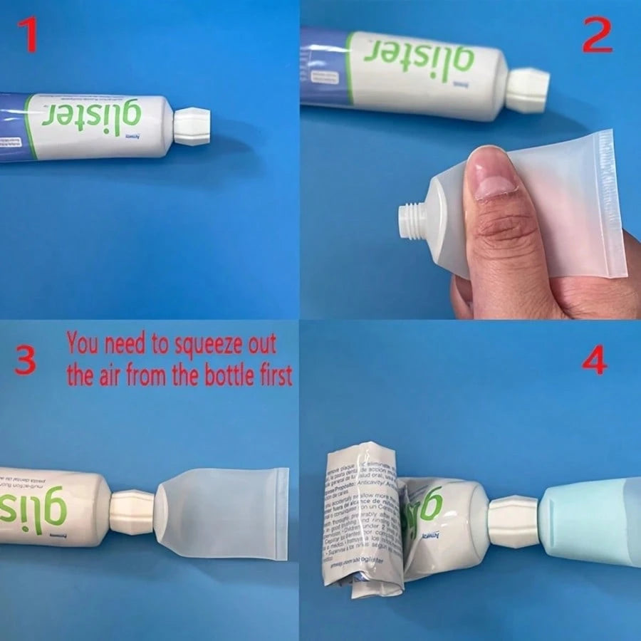 3/6pcs Plastic Toothpaste/Facial Cleanser Dispenser Adapters, Convenient Toothpaste & Face Wash Refill Home Accessories, Toothpaste Travel Set