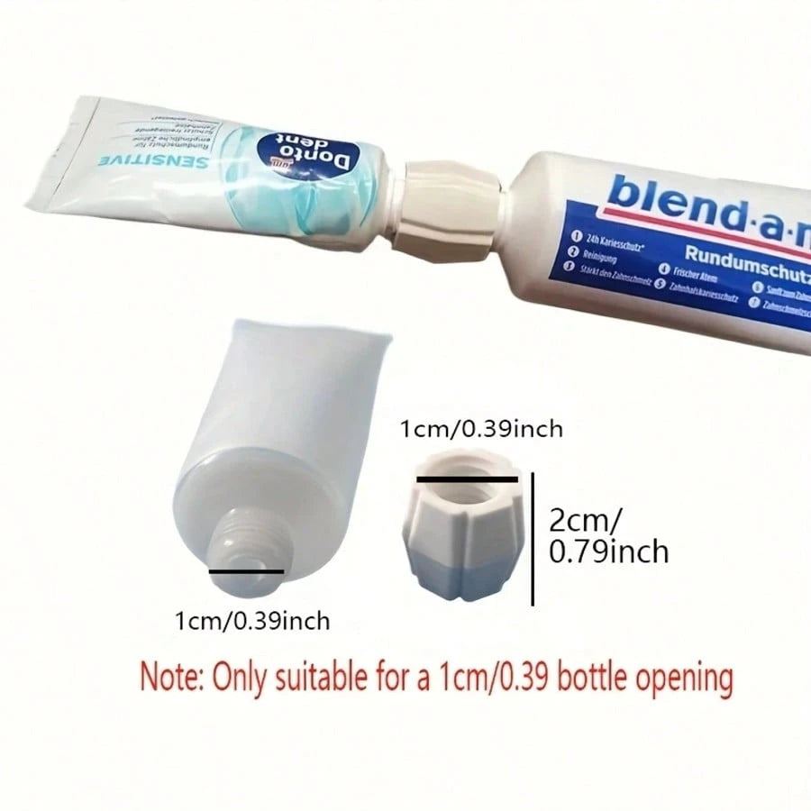 3/6pcs Plastic Toothpaste/Facial Cleanser Dispenser Adapters, Convenient Toothpaste & Face Wash Refill Home Accessories, Toothpaste Travel Set