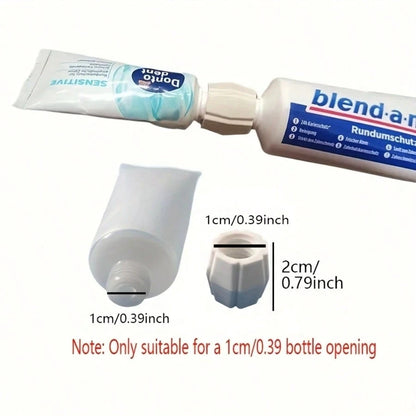3/6pcs Plastic Toothpaste/Facial Cleanser Dispenser Adapters, Convenient Toothpaste & Face Wash Refill Home Accessories, Toothpaste Travel Set