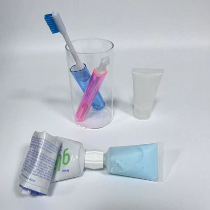 3/6pcs Plastic Toothpaste/Facial Cleanser Dispenser Adapters, Convenient Toothpaste & Face Wash Refill Home Accessories, Toothpaste Travel Set