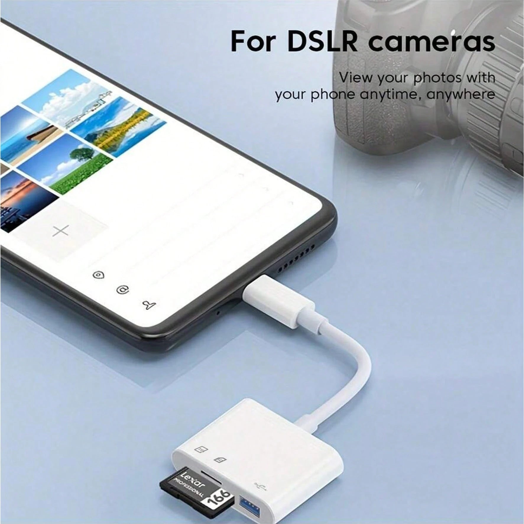 3-In-1 USB-C To SD/Micro SD Card Reader, Type-C To SD Card Reader Adapter, Compatible With Type-C Devices. Supports Compact Flash/CF/SD/MicroSD Cards, Suitable For Tablets, Laptops And Android Devices