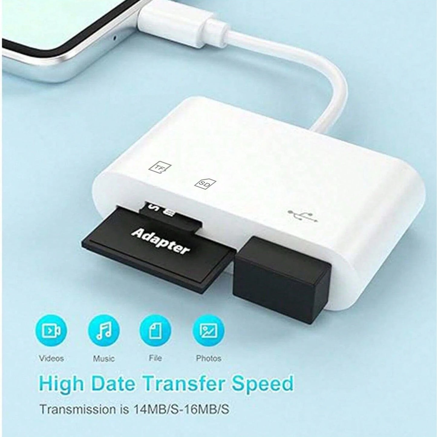 3-In-1 USB-C To SD/Micro SD Card Reader, Type-C To SD Card Reader Adapter, Compatible With Type-C Devices. Supports Compact Flash/CF/SD/MicroSD Cards, Suitable For Tablets, Laptops And Android Devices