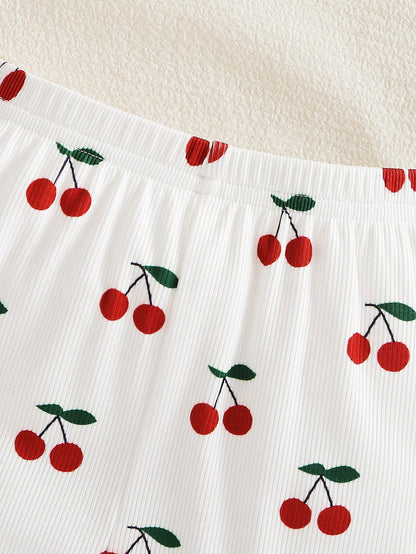 3 Pieces Newborn Soft Comfortable White Textured Fabric Cute Red Heart Print Long Sleeve Bodysuit With Footed Pants, Headband And Baby Swaddle Set, Home Wear