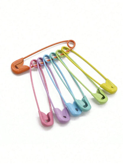 300pcs Colorful Safety Pins, Made Of High-Quality Metal, Bright And Vibrant Colors, Suitable For Sewing Projects, Handmade Crafts, Jewelry Making And Organizing Craft Accessories, Available In 10pcs