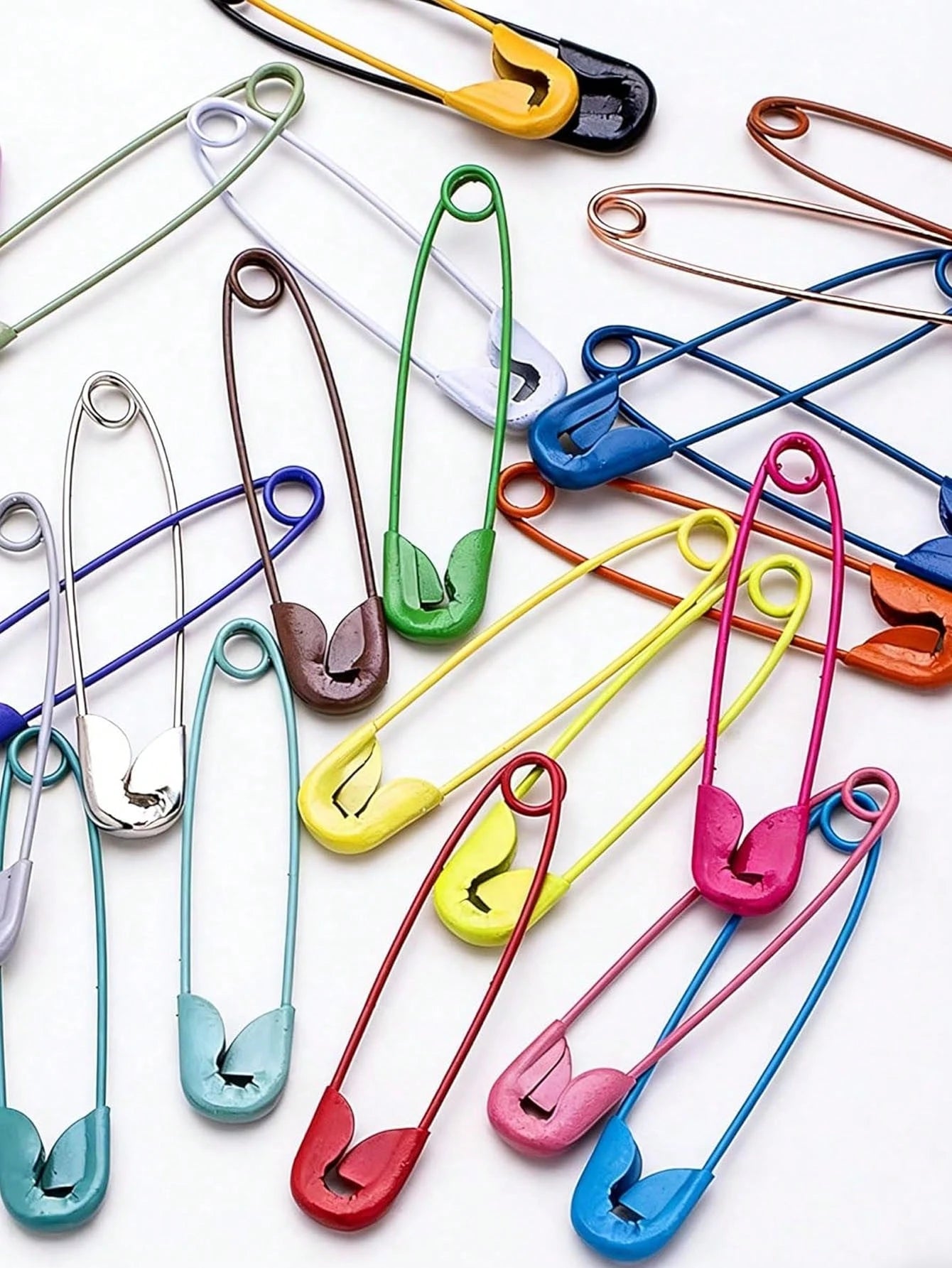 300pcs Colorful Safety Pins, Made Of High-Quality Metal, Bright And Vibrant Colors, Suitable For Sewing Projects, Handmade Crafts, Jewelry Making And Organizing Craft Accessories, Available In 10pcs