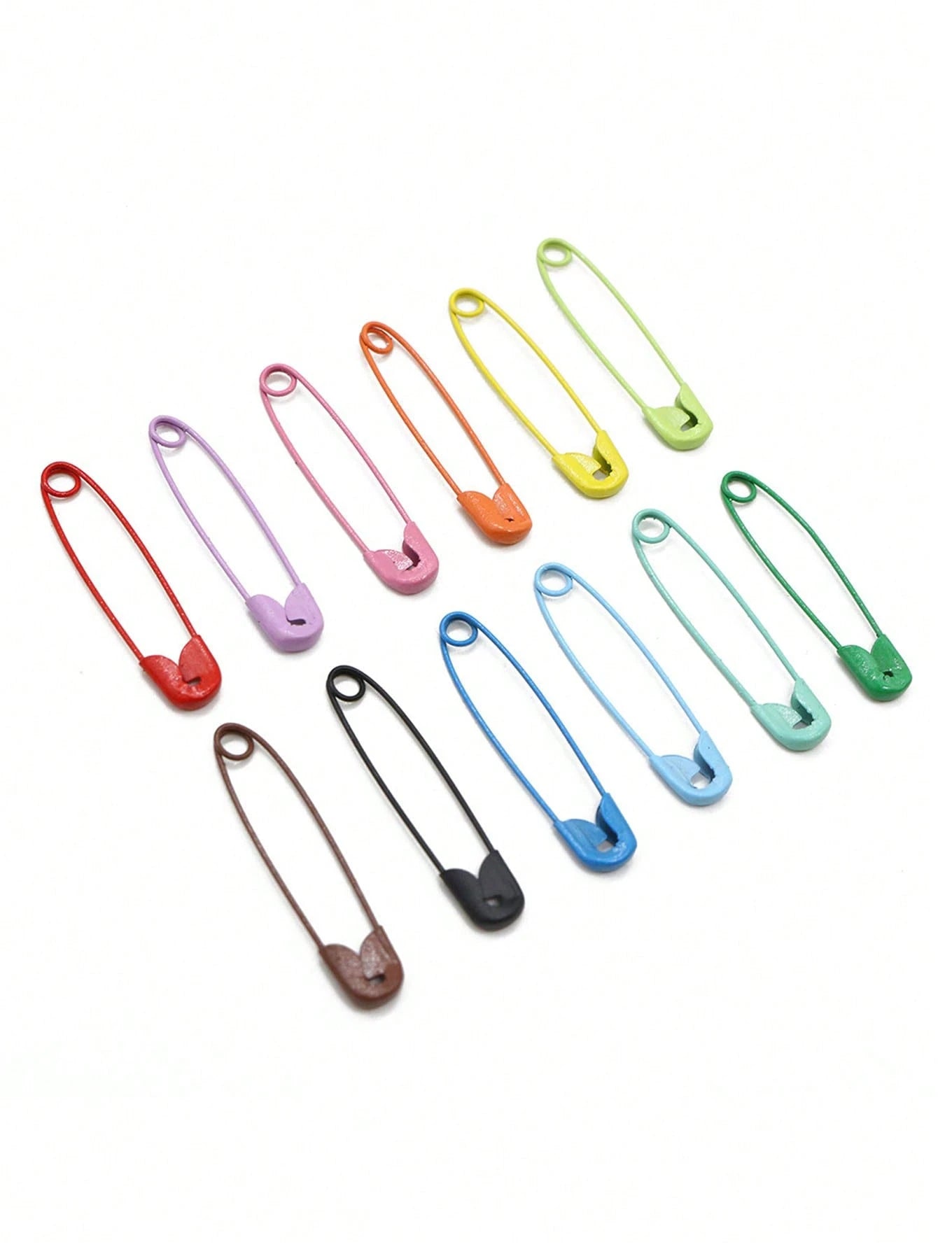 300pcs Colorful Safety Pins, Made Of High-Quality Metal, Bright And Vibrant Colors, Suitable For Sewing Projects, Handmade Crafts, Jewelry Making And Organizing Craft Accessories, Available In 10pcs