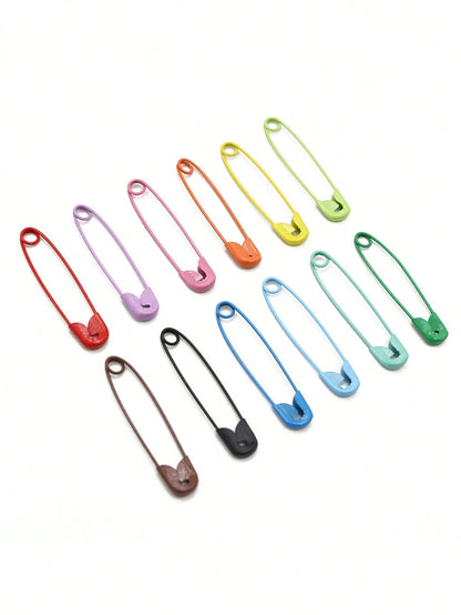 300pcs Colorful Safety Pins, Made Of High-Quality Metal, Bright And Vibrant Colors, Suitable For Sewing Projects, Handmade Crafts, Jewelry Making And Organizing Craft Accessories, Available In 10pcs