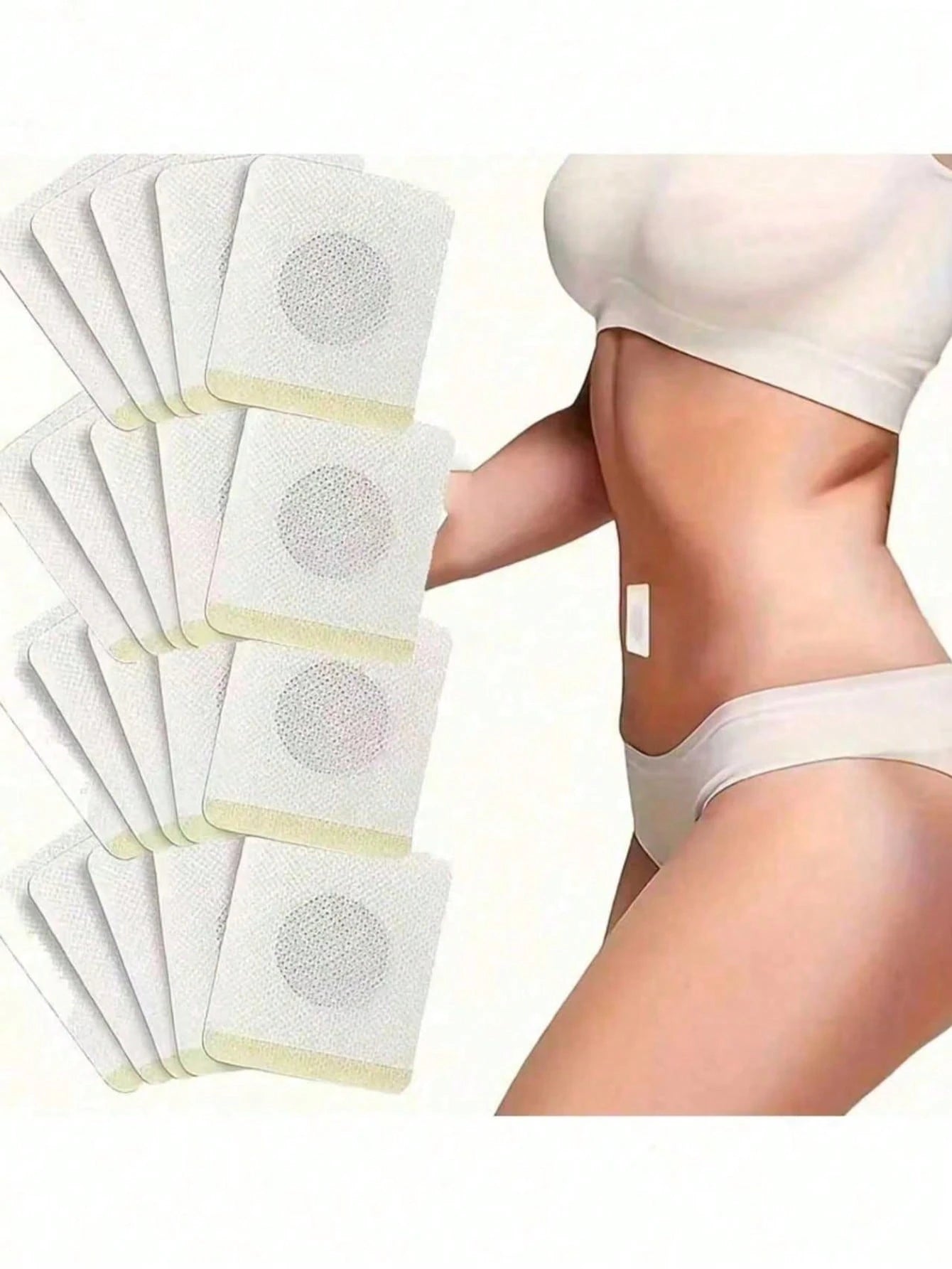 30pcs/ 100pcs/ 200pcs/ 300pcs Plant-Based Belly Patches- Firming Patches For Waist, Arms And Thighs, Suitable For Weddings, Mother's Birthday, Beach Trips And Various Festive Occasions