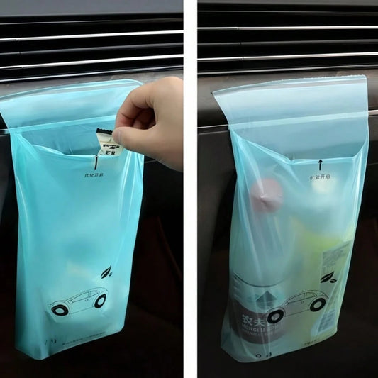 30PCS Car Trash Bag Set, Adhesive & Hanging Dual-Use, Large Capacity Practical, Beautify Car Interior Environment