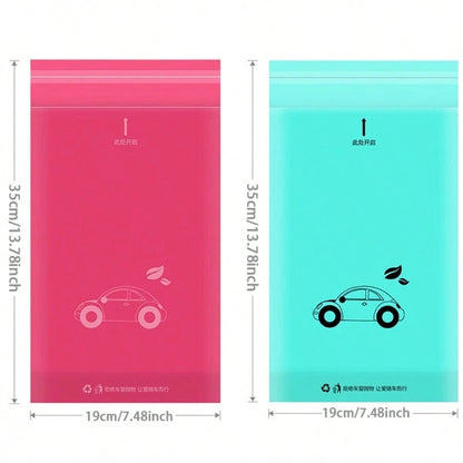 30PCS Car Trash Bag Set, Adhesive & Hanging Dual-Use, Large Capacity Practical, Beautify Car Interior Environment
