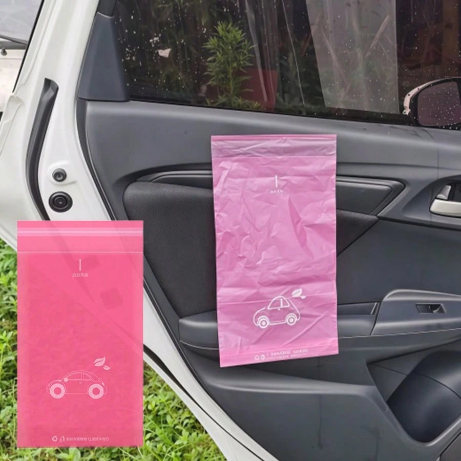 30PCS Car Trash Bag Set, Adhesive & Hanging Dual-Use, Large Capacity Practical, Beautify Car Interior Environment