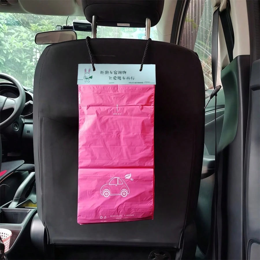 30PCS Car Trash Bag Set, Adhesive & Hanging Dual-Use, Large Capacity Practical, Beautify Car Interior Environment