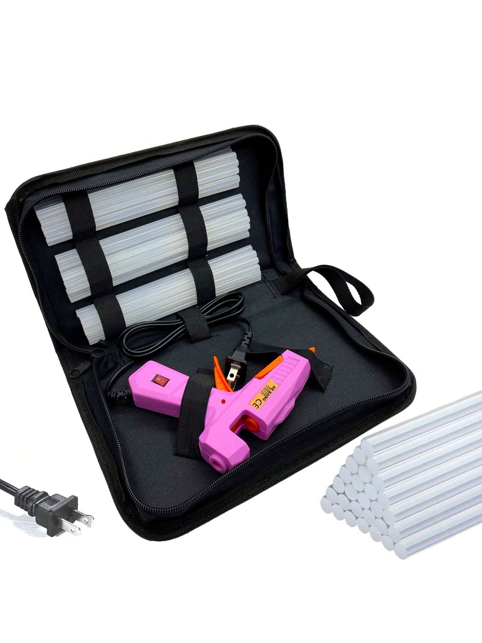 30W Hot Melt Glue Gun Kit With 30pcs 0.27x5.9 Inches (7x150mm) Glue Gun Stick For School Crafts DIY Arts And Quick Home Repairs