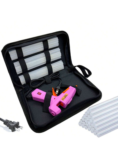 30W Hot Melt Glue Gun Kit With 30pcs 0.27x5.9 Inches (7x150mm) Glue Gun Stick For School Crafts DIY Arts And Quick Home Repairs