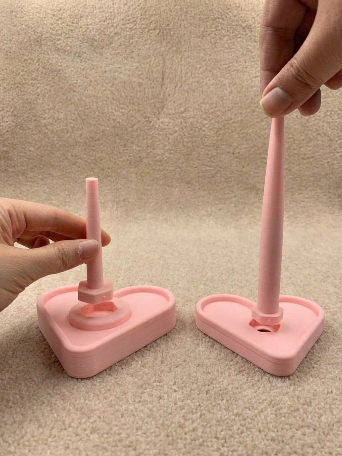 360° Rotating Heart-Shaped Yarn Holder- Yarn Bowl Organizer Rack For Crochet And Knitting, Creative Yarn Display Rack