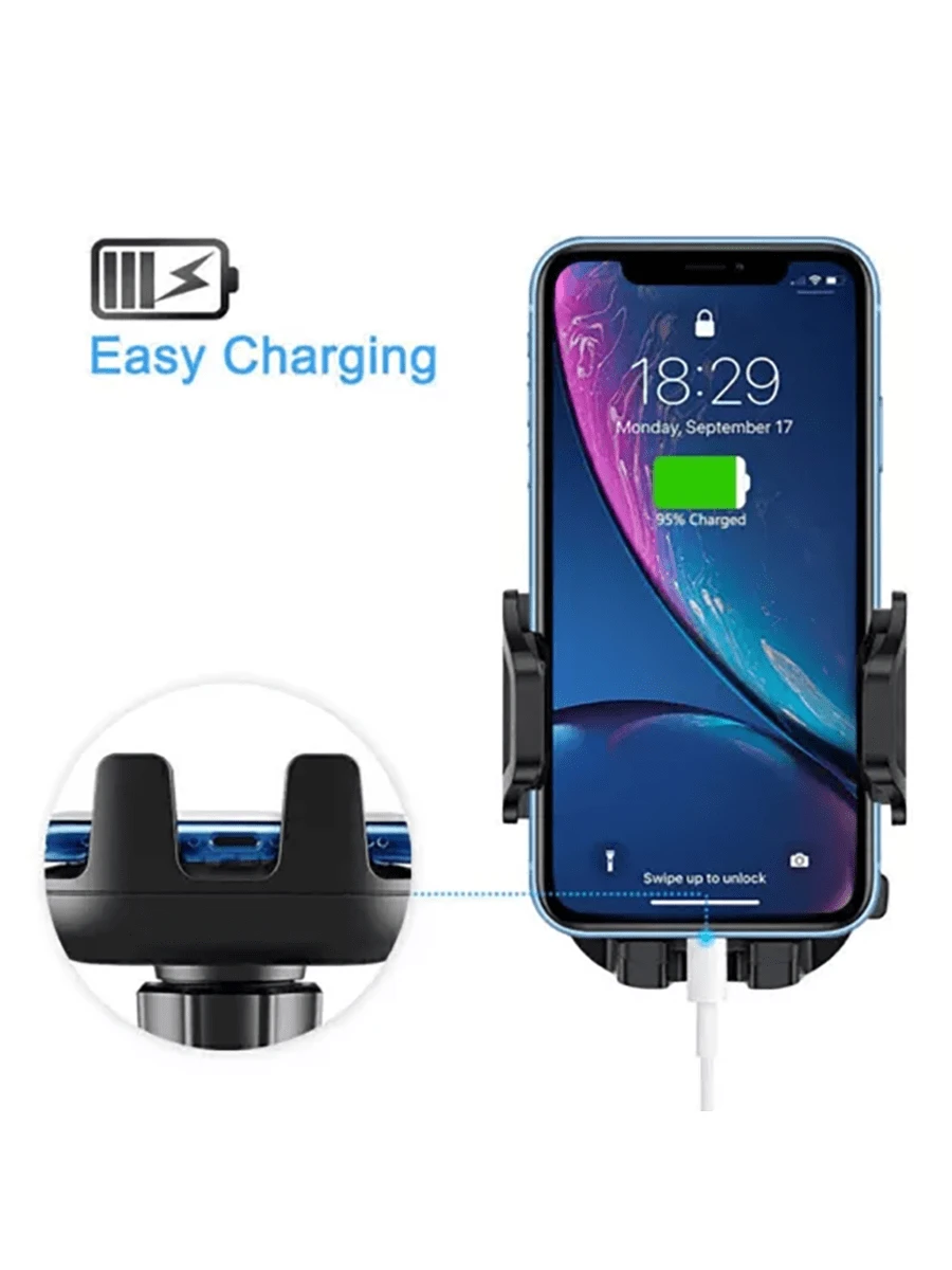 360° Universal Handsfree Mount Holder Car Windshield Air Vent Dashboard Stand For Mobile Cell Phone GPS, For IPhone And Android,Portable,Stable Car Mount