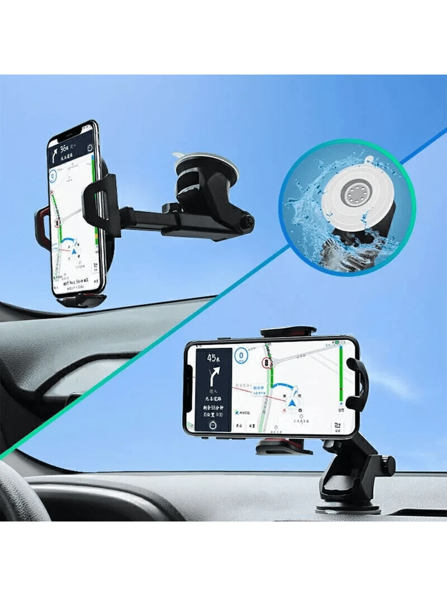 360° Universal Handsfree Mount Holder Car Windshield Air Vent Dashboard Stand For Mobile Cell Phone GPS, For IPhone And Android,Portable,Stable Car Mount