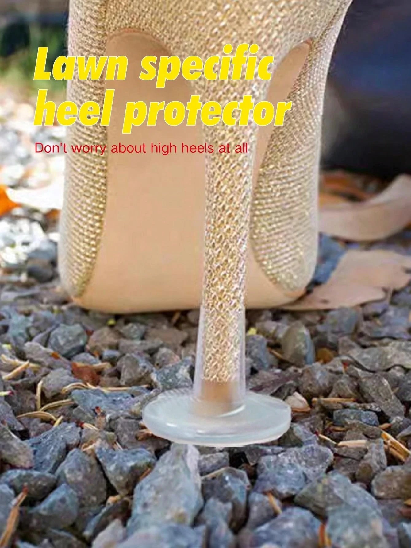 3pairs Quiet, Anti-Slip, Silent Shoe Heel Covers For Lawn, Wedding, Office, Party Use, For Women Sandals Women Pumps, Shoes Accessories For Women