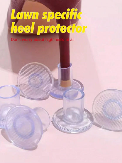 3pairs Quiet, Anti-Slip, Silent Shoe Heel Covers For Lawn, Wedding, Office, Party Use, For Women Sandals Women Pumps, Shoes Accessories For Women