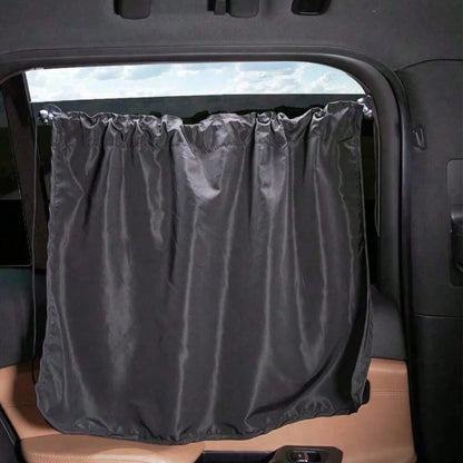 3pcs/2pcs/1pc Minimalist Car Partition Curtain, Sliding Sunshade Insulation Curtain, Creative Car Privacy Curtain With Sun Protection And Heat Insulation, Suction Cup Sunshade, Simple Black Interior P