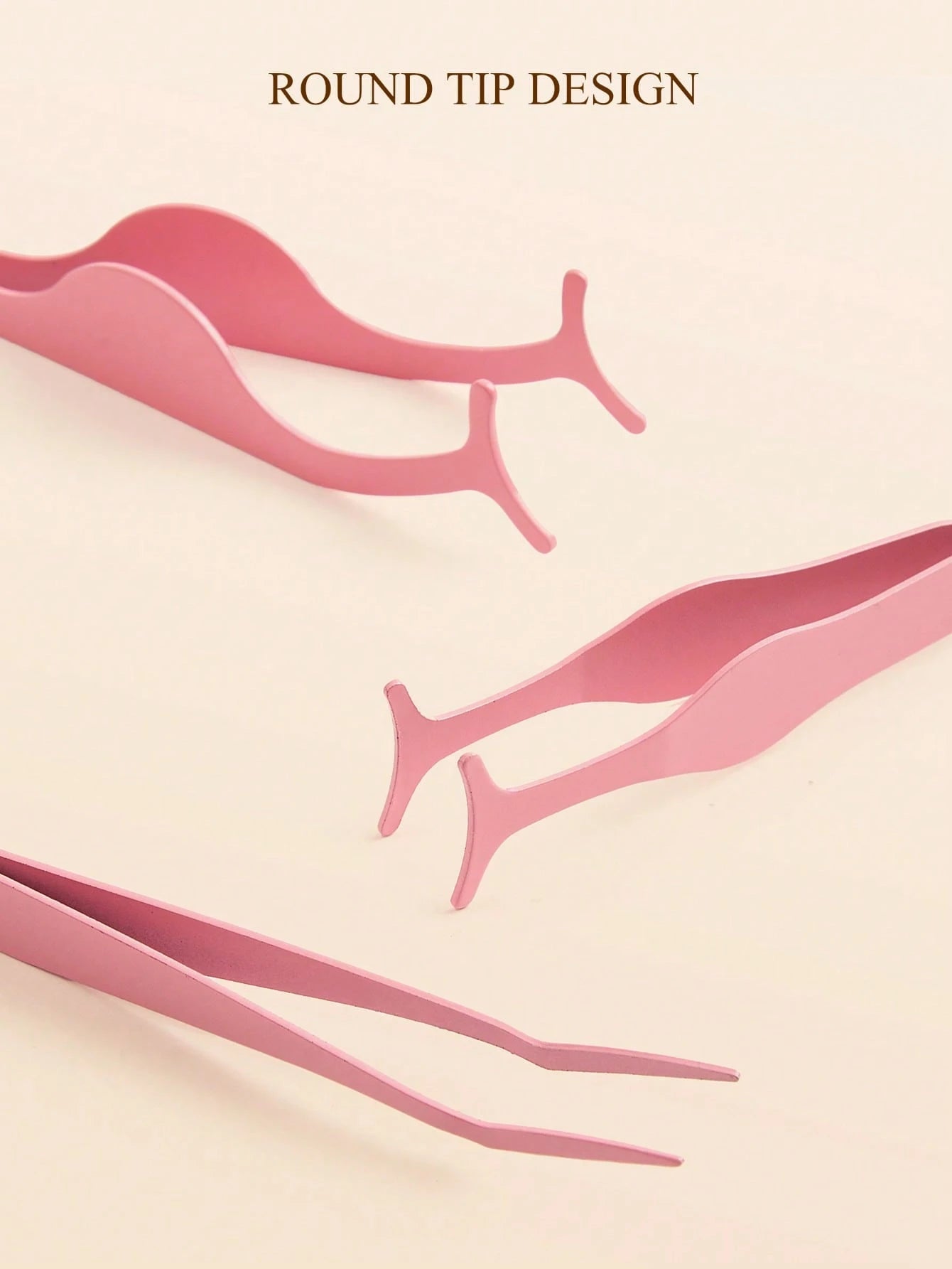 3pcs Pink Seahorse Clip + Gourd Clip + Comb Clip, False Eyelash Applicator Tweezers Set, Precise Grip Easy To Use, Effortless Application Of False Eyelashes, Makeup Tool, Home Essential, Travel Portab
