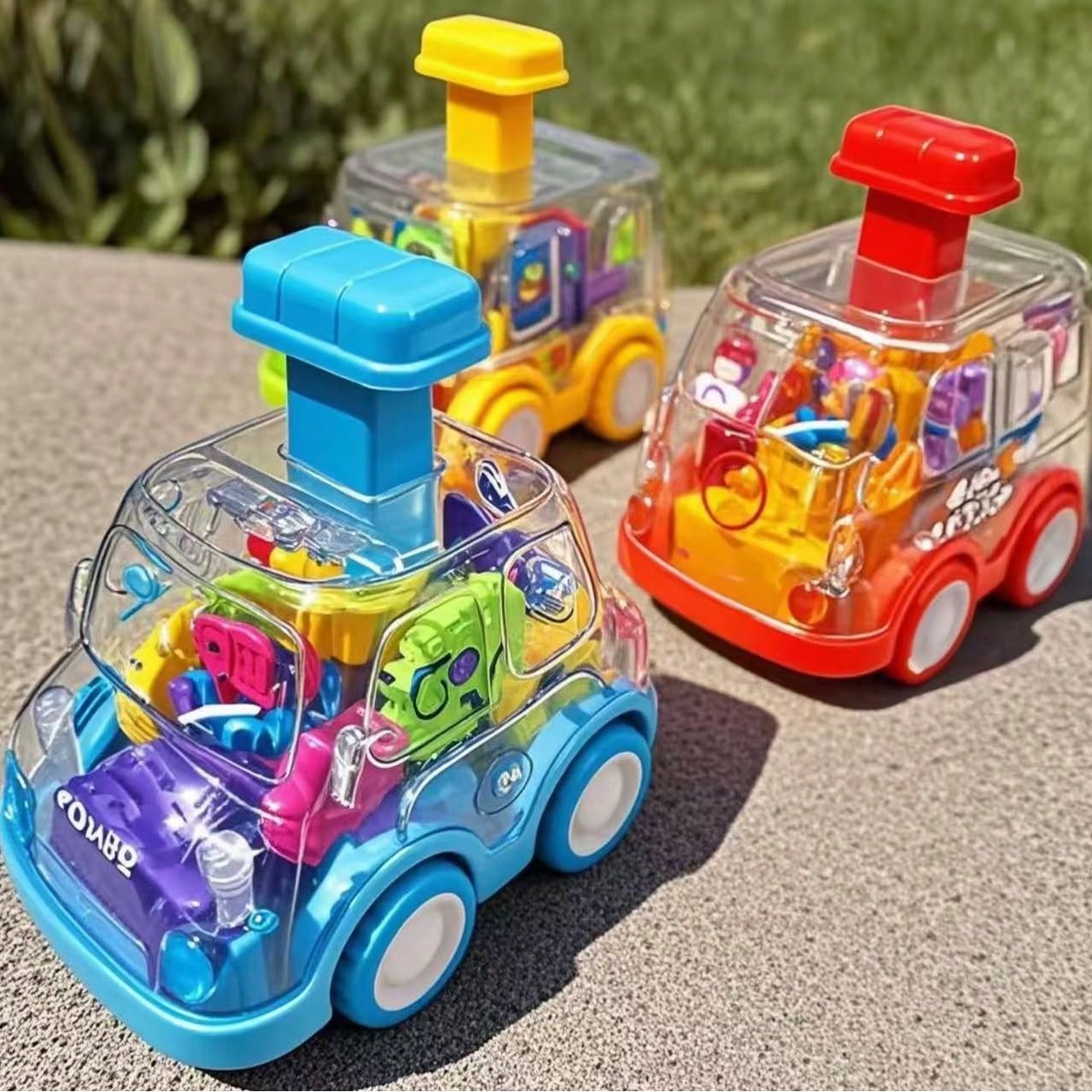 3PCS Press Type Small Car Inertia Rebound Car Puzzle Toy- Impact Resistant, Battery Free, Multiple Color Options- Perfect For Birthday Parties And Christmas Gifts