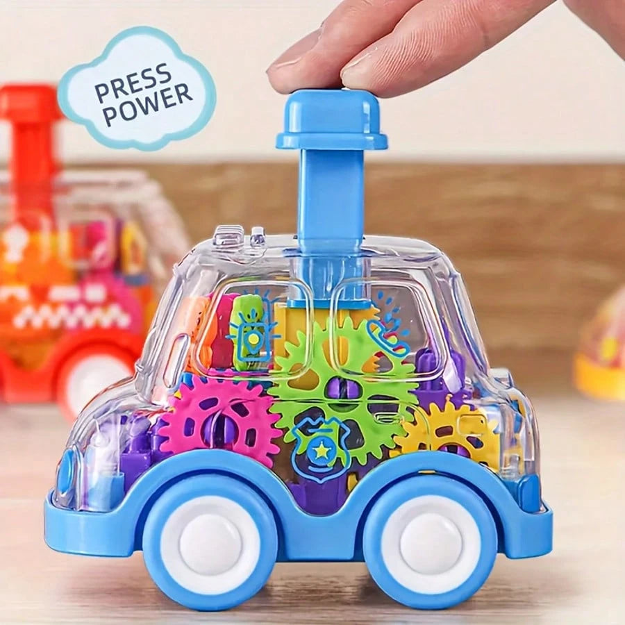 3PCS Press Type Small Car Inertia Rebound Car Puzzle Toy- Impact Resistant, Battery Free, Multiple Color Options- Perfect For Birthday Parties And Christmas Gifts