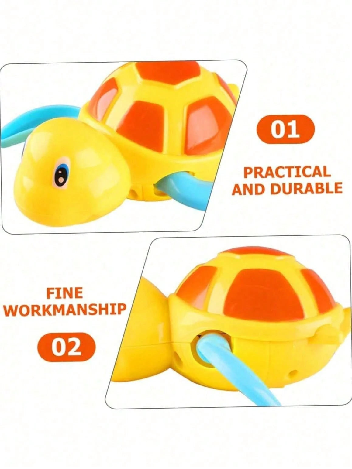 3pcs Swimming Little Turtle Baby Bathing Clockwork Toy Baby Children Playing In Water Bathing Boy Girl Baby Falling In Love With Bathing Playing In Water Little Turtle Baby Interactive Small Toy, 1 Ye