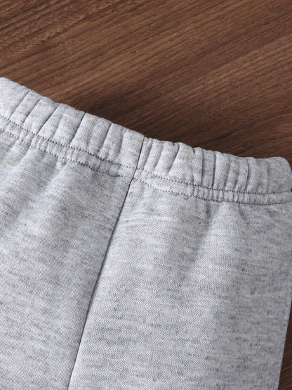 3pcs Toddler Baby Boy Winter Casual Outfit, Cozy Thickened Fleece Lined Hoodie Sweatpants With Zip-Up Gilet Quilted Vest Kawaii Cute Back To School