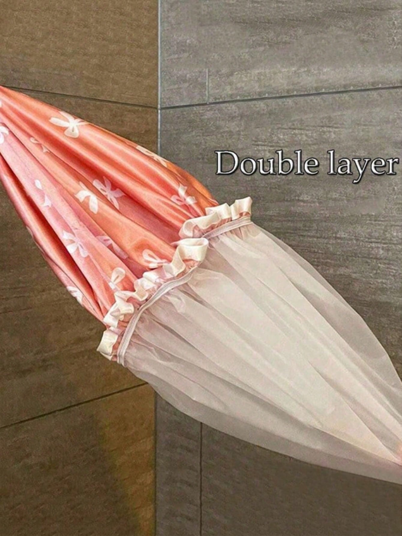 3pcs Waterproof Double-Layer Bow Shower Cap, Double Layer Bath Cap, Women's Hair Waterproof And Moisture-Proof For Bathing And Showering Elastic Shower Cap, Suitable For Face Washing, Drying Hair, Mak