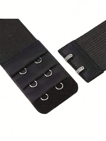 3pcs Women's Bra Extenders 2 Hooks/3 Hooks/4 Hooks Bra Extension,Soft Stretchy Back Bra Extension Strap,Bra Extension Strap, Ladies' Lingerie Clasps For Bra Band
