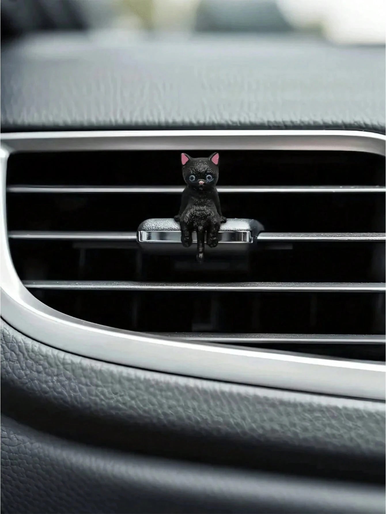 4/5pcs Cute Cat Car Dashboard Decoration- ABS Plastic Cartoon Style Mini Decor, Non-Electric, Dashboard Ornament, Cat Car Accessory, Cartoon Style Miniature Model, Vehicle Decoration, Suitable For Ca