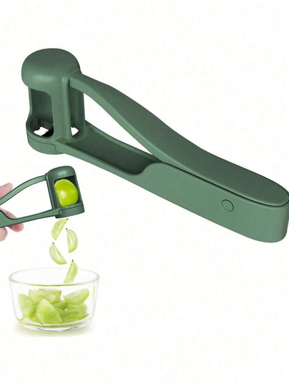 4-In-1 Fruit Slicer Set: Grape Cutter, Tomato Slicer, Grape Slicer, Quartering Tool, Cherry Salad Chopper- Small Kitchen Tools For Quickly Slicing Fruits, Fruit Slicer, Strawberry Slicer- Kitchen Ga