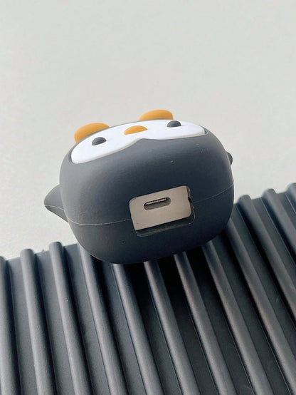 4-In-1 Penguin Design 18W Apple Charger Adapter, Data Cable, Silicone Protector Case Set Compatible With Apple Phones Charger Protector Charger Case Phone Accessories