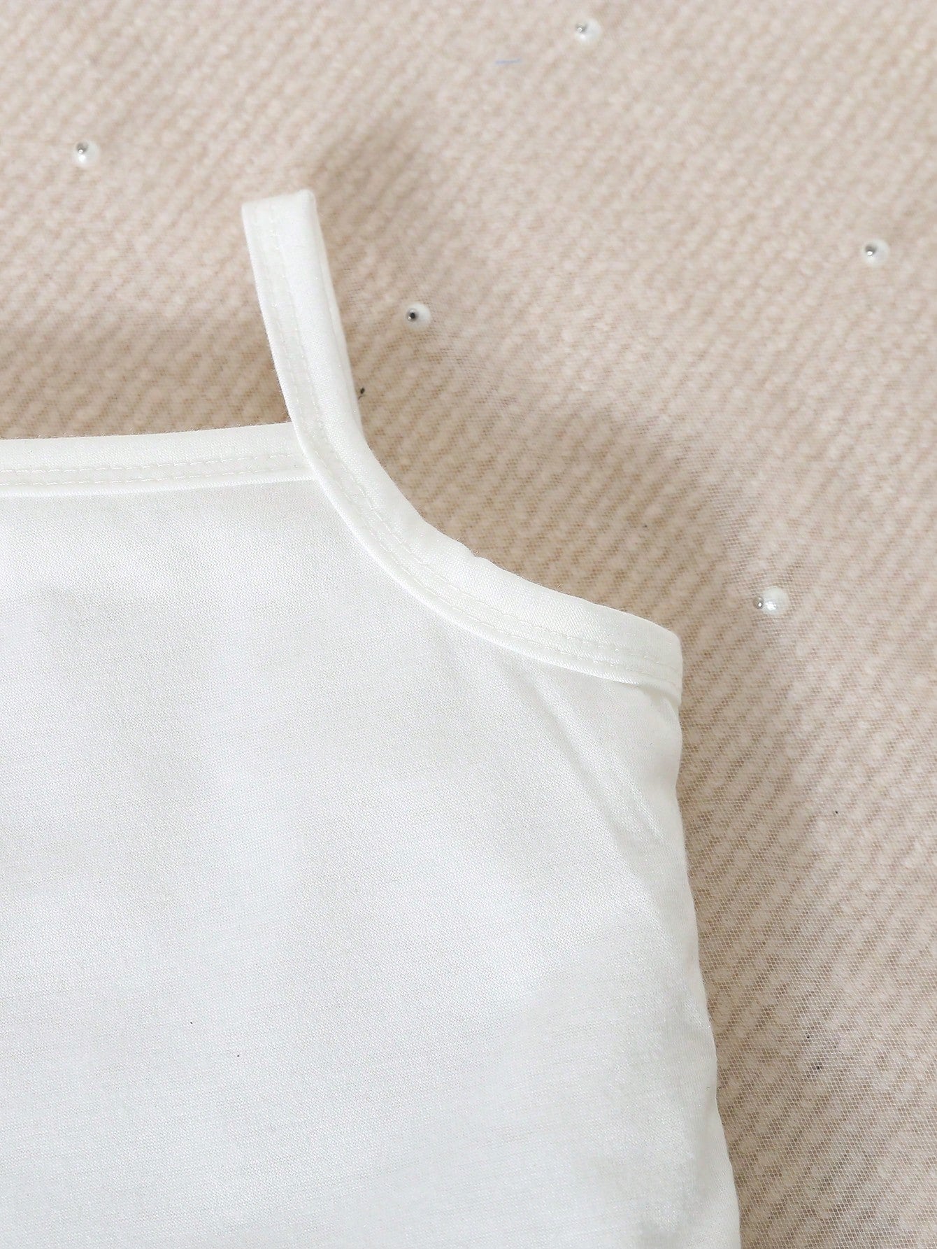 4-Piece Baby Girls' Casual Comfortable Camisole Set, Spring/Summer