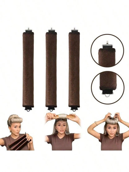 4-Piece Hair Curling Set, Satin Heatless Curling Set, Hair Curlers, Headband Curlers And Hot Curlers, Includes Head Scarf,Use While Sleeping, High Rebound Rubber Filling, Soft,G,Hair Tools,Hair Items