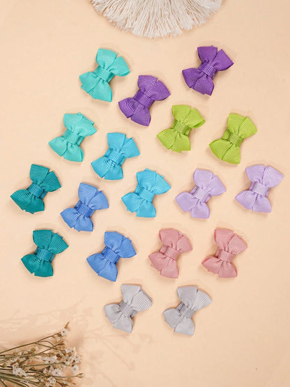 40Pcs Baby Hair Clips Mini Snap Clips Pastel Colors Hair Bows, Non-Slip Clips, Fit For Newborn Baby Fine Hair,Holiday Party Baby Hair Accessories