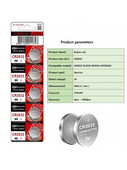 40PCS Original CR2032 CR 2032 Button Battery 3V Lithium Battery For Watch Toy Calculator Car Remote Control Button Coin Cell