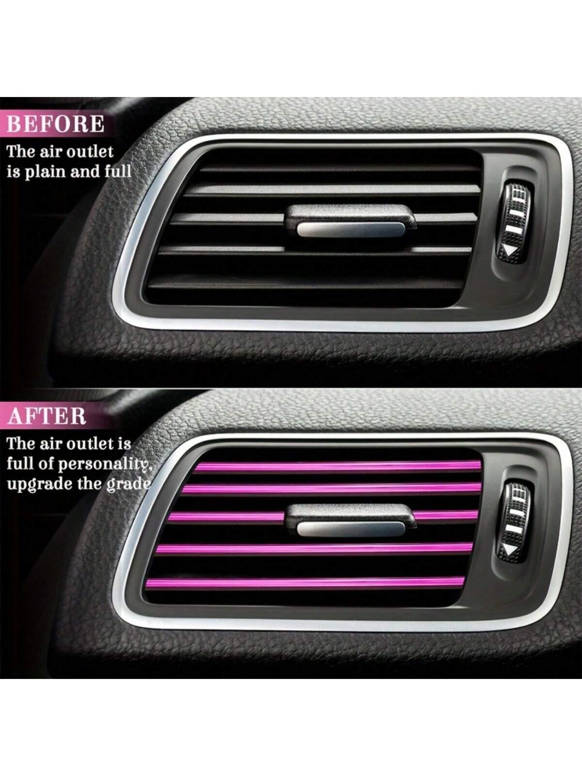 43-Piece Deluxe Pink Car Seat Cover Set: Leather Steering Wheel Cover, Cup Holder, Armrest Cushion, Seat Belt Cover, Air Freshener For Most Cars, SUVs And Trucks- The Perfect Choice For Stylish Ladie