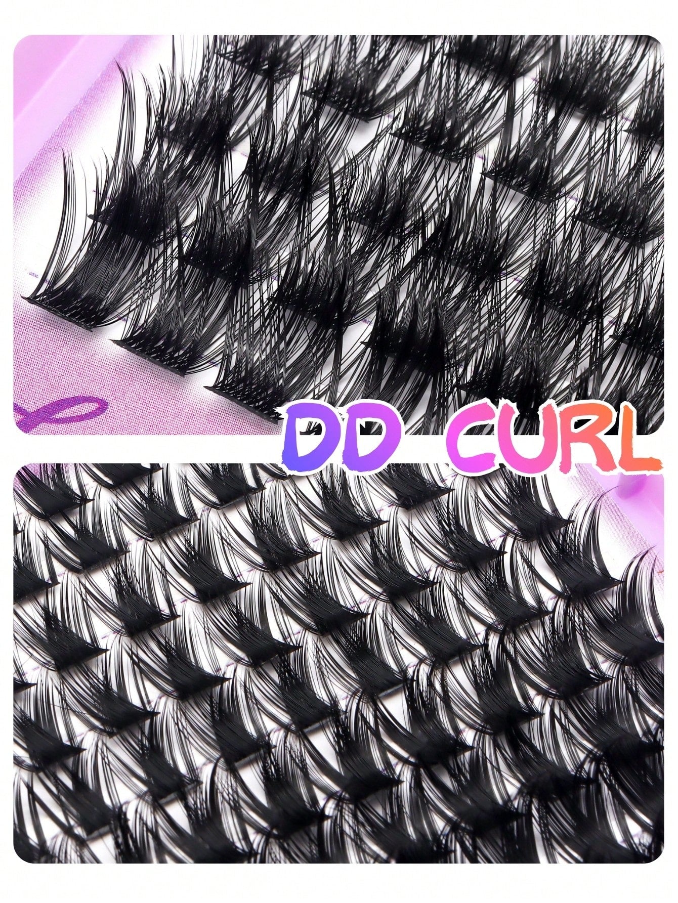 432 Clusters Spiky Eyelash Book, European And American Style Design, D/DD Curl, 8-16mm Mixed Length, 3D Cluster Eyelash Combination Set, DIY Customizable, Quickly Create Thick Cat Eye Makeup, Save Dai