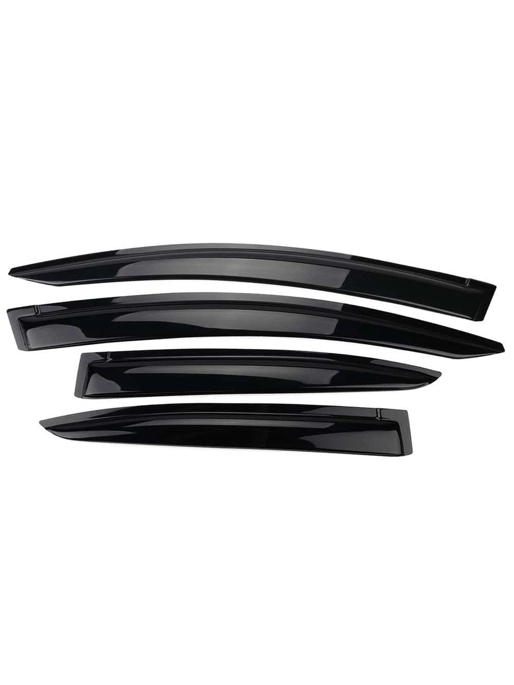 4PC-Set Window Visors Fit For 2012-2015 Hondas' Civic 4Door Sedan Only,Acrylic Tape-On Window Rain Guards Auto Car Window Visors Vent Shade Rain Sun Wind Deflector Guard, A Great Valentine Upgrade For
