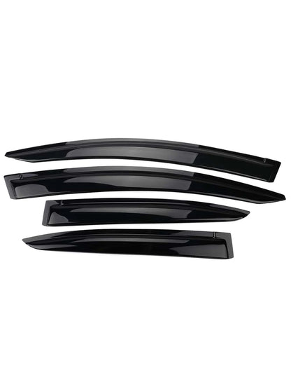 4PC-Set Window Visors Fit For 2012-2015 Hondas' Civic 4Door Sedan Only,Acrylic Tape-On Window Rain Guards Auto Car Window Visors Vent Shade Rain Sun Wind Deflector Guard, A Great Valentine Upgrade For