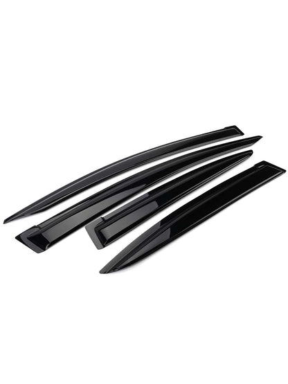 4PC-Set Window Visors Fit For 2012-2015 Hondas' Civic 4Door Sedan Only,Acrylic Tape-On Window Rain Guards Auto Car Window Visors Vent Shade Rain Sun Wind Deflector Guard, A Great Valentine Upgrade For