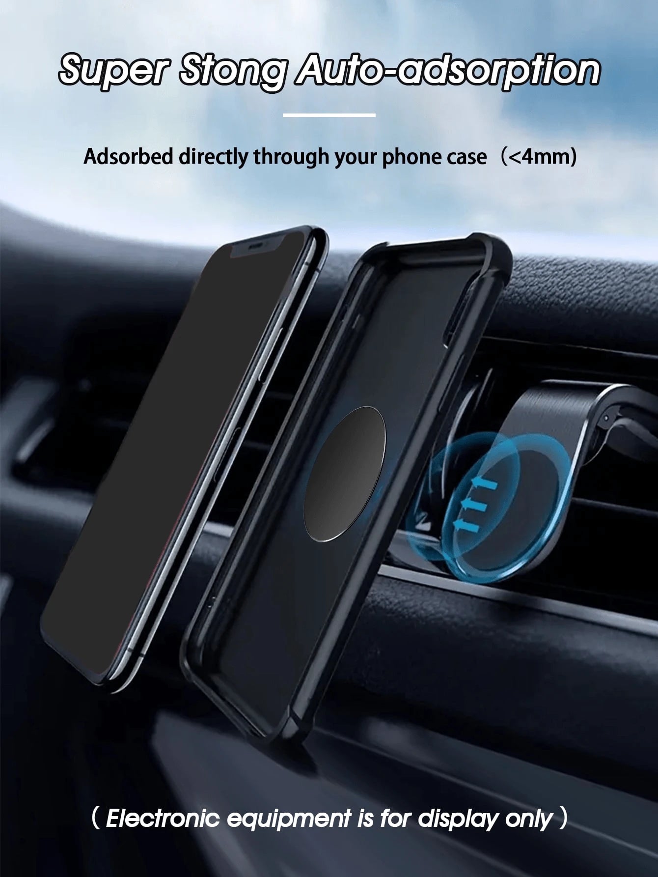 4pcs (2 Square + 2 Round)/ 20pcs (10 Square + 10 Round)/ 10pcs (5 Square + 5 Round) Magnetic Phone Holder Plates, Suitable For Magnetic Car Phone Holders, Universal Iron Disc Stickers For Tablet Des