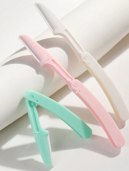4pcs/2pcs/1pc Stainless Steel Eyebrow Trimmer Scissors Set With Comb, Suitable For Any Skin Type Beauty Tool, Unisex, Can Be Used For Depilation, Makeup, Home Decor, Vanity, Travel, Bedroom And More.