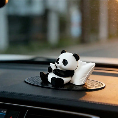 4pcs Panda Car Dashboard Decor