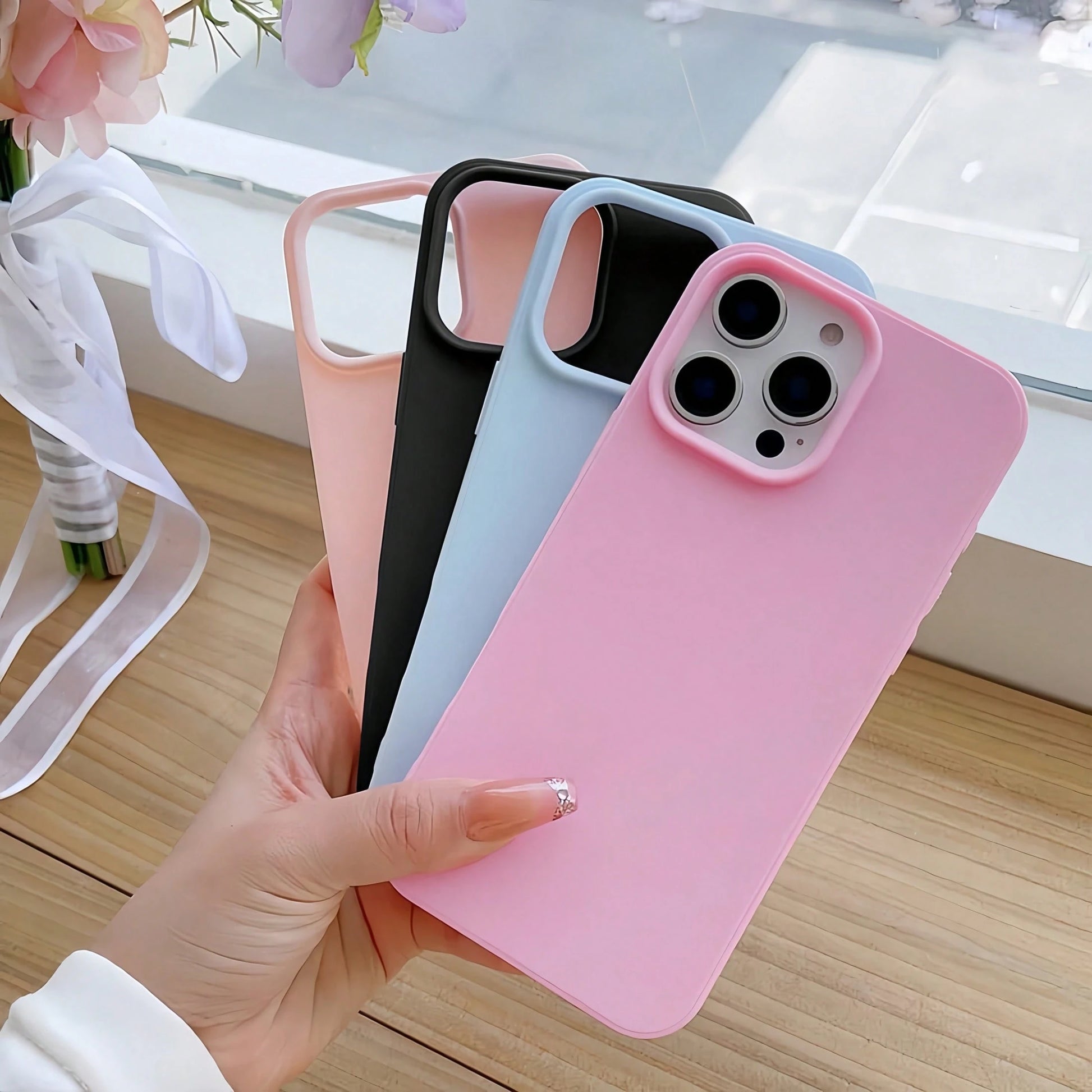 4pcs Vintage Matte Finish Protective Phone Case Set, High Cost Performance- Compatible With Apple 13, 11, 12, 14/14 Pro Max, 15/15 Pro Max, 7/8, X/XS, XR, XS Max, 17, 17 Pro, Air, 17 Pro Max