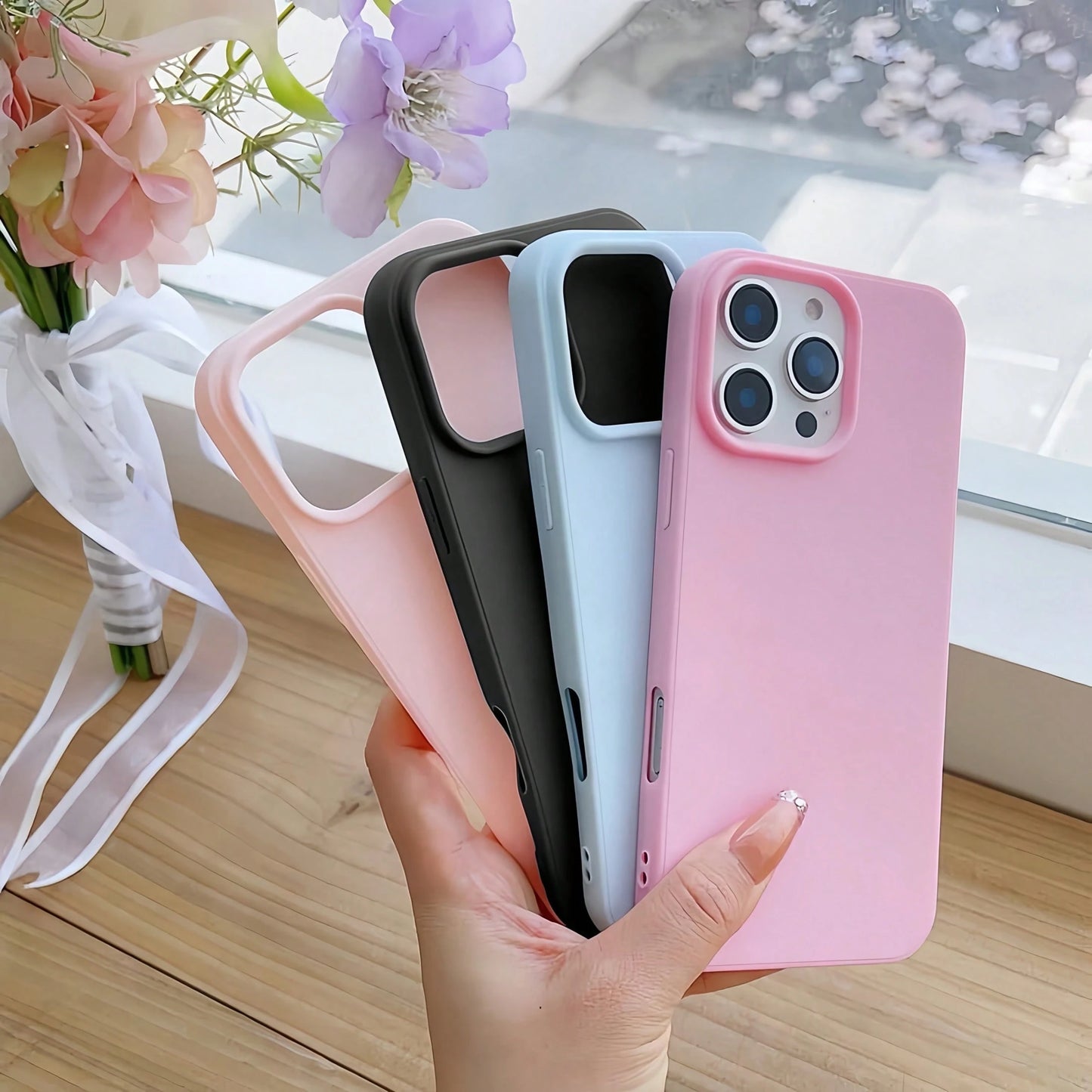 4pcs Vintage Matte Finish Protective Phone Case Set, High Cost Performance- Compatible With Apple 13, 11, 12, 14/14 Pro Max, 15/15 Pro Max, 7/8, X/XS, XR, XS Max, 17, 17 Pro, Air, 17 Pro Max